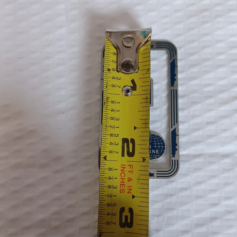 VINTAGE SWEDISH AMERICAN LINE METAL MONEY CLIP/BOOKMARK